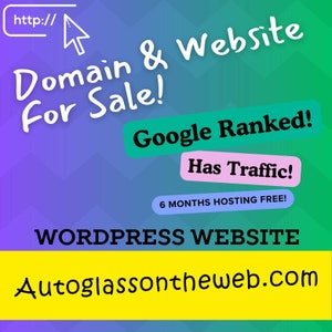 Autoglassontheweb.com - Premium Domain, Website with Backlinks & 6 Months Free Hosting