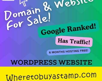 Wheretobuyastamp.com - Premium Domain, Website with Backlinks & 6 Months Free Hosting