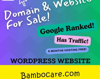 Bambocare.com - Premium Domain, Website with Backlinks & 6 Months Free Hosting