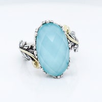 Колцц Barbara Bixby з с серлингового сереlogo и и золота 18 карат с б б и юз и перьяuta