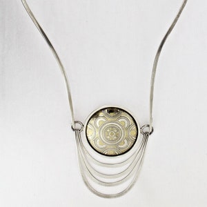 Nubia Modernist Sterling Silber Halskette von Mary Ann Scherr für Reed & Barton