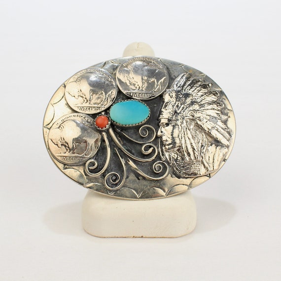 24 Grams Colossal Vintage Zuni Buffalo Head Native American Jewelry Silver Ring 24 Grams Colossal Vintage Zuni Buffalo Head Native American Jewelry Silver Ring