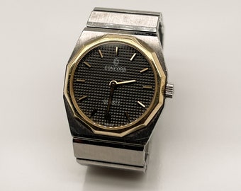 Reloj de pulsera para mujer Vintage Estate Concord Mariner SG de acero inoxidable