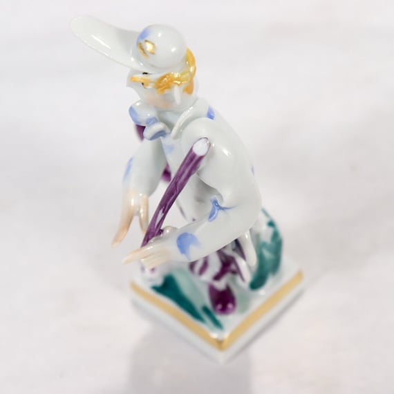 Vintage Meissen Porcelain Golfer or Golfing Figurine by Peter