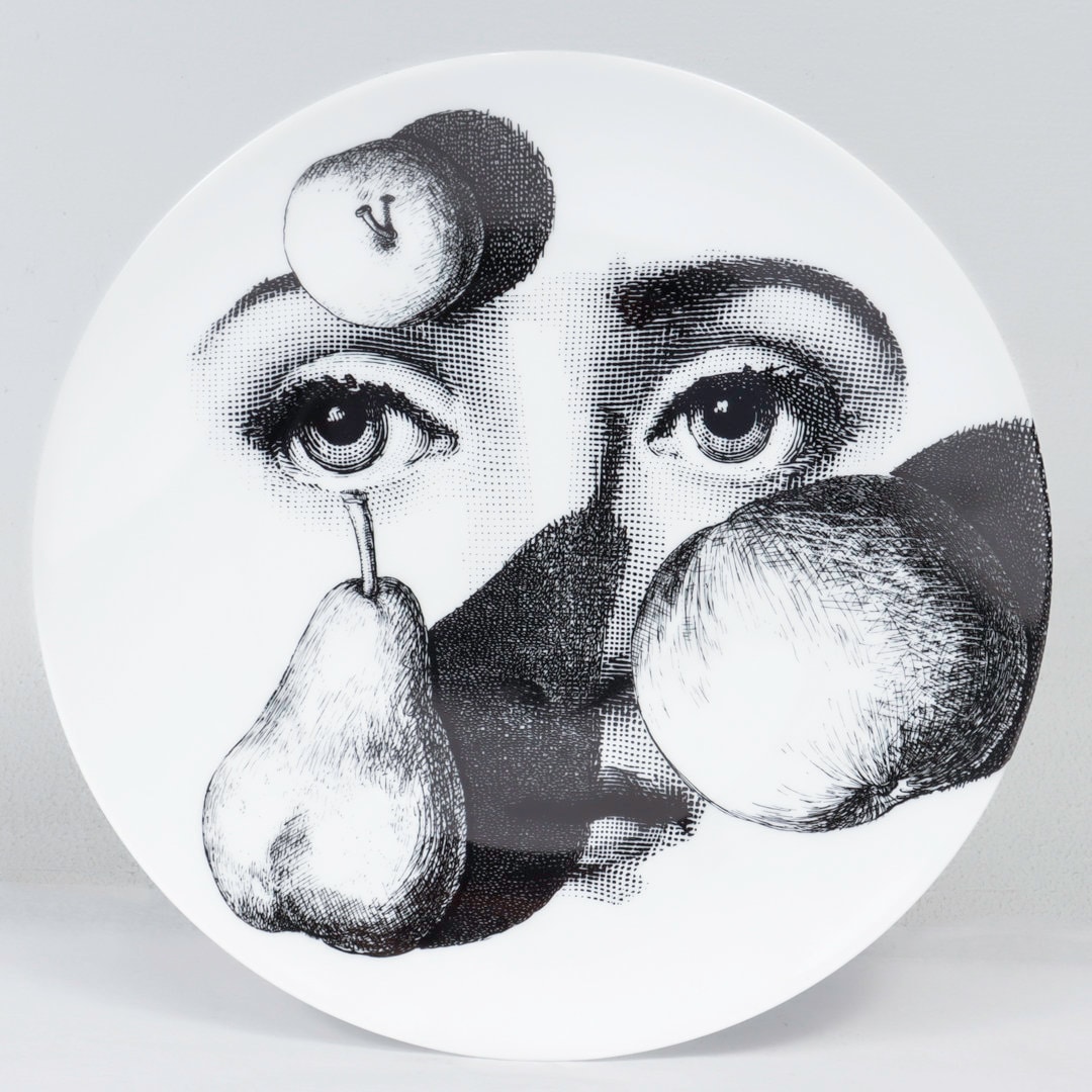 Fornasetti Theme & Variations Porcelain Plate No. 218 With