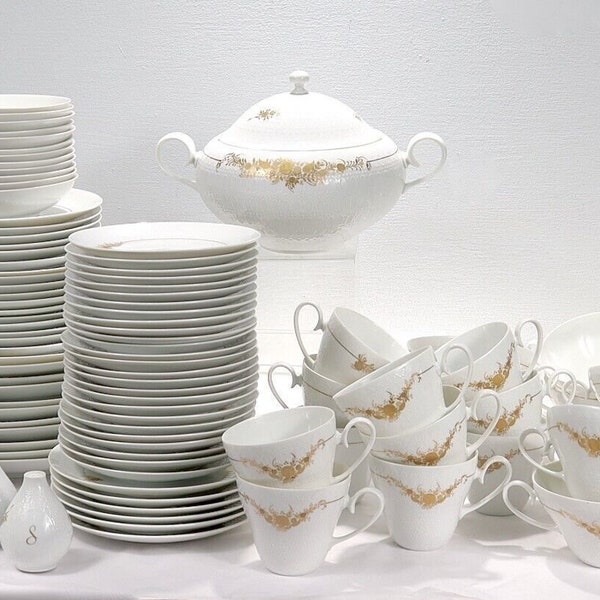 Mid-Century Romanze Porcelain Dinner Service by Bjorn Wiinblad for Rosenthal