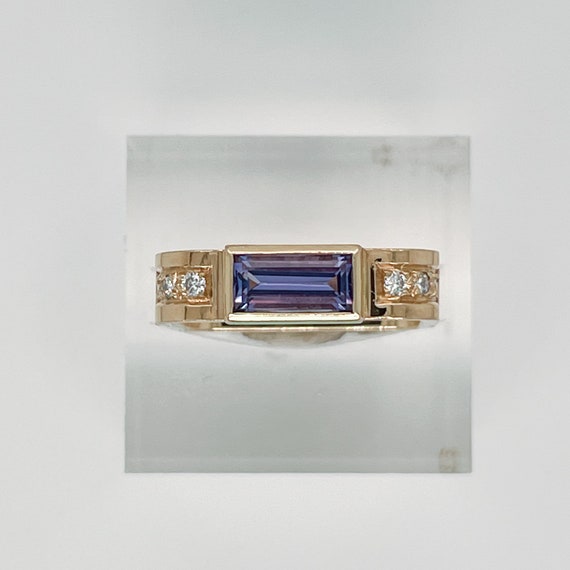 Signed Gabriel Ofiesh 14 Karat Gold & Tanzanite B… - image 9