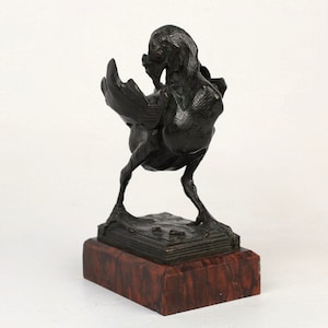 Antique Bronze Turkey Sculpture by the American Animalier Albert Laessle