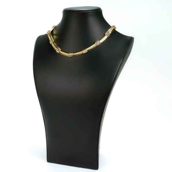 Tiffany & Co. 18K Gold Atlas Choker Necklace 1990s - image 3