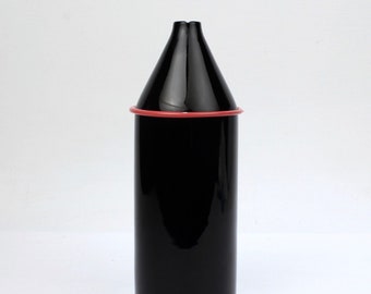 Black Murano Glass Vase by Tagliapietra & Angelin at Effete International