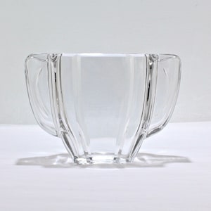 Art Deco Baccarat Twin-Handled Glass or Crystal Vase