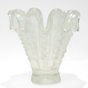 Vintage Barovier & Toso &#39;A Grosse Costolature&#39; Art Glass Vase