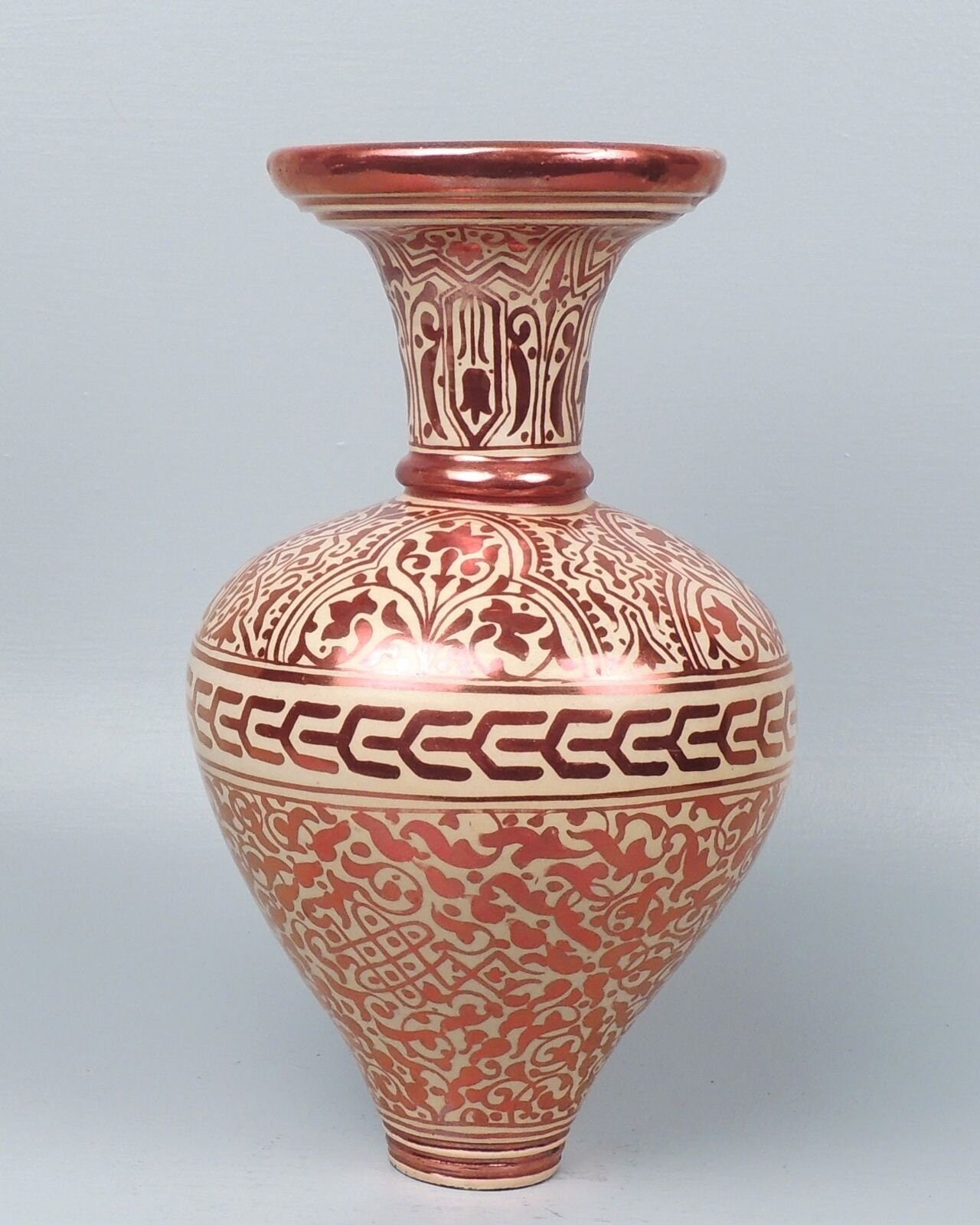 Old Arabia アラビア Marble Luster vase 花瓶 Old Arabia アラビア