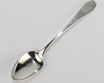 Federal Isaac Hutton Coin Silver Coffin End Spoon - Albany NY 1790 -1810 SL