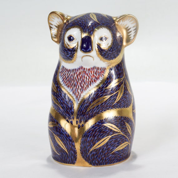 Vintage Royal Crown Derby Koala Bear Figural Paperweight - Etsy