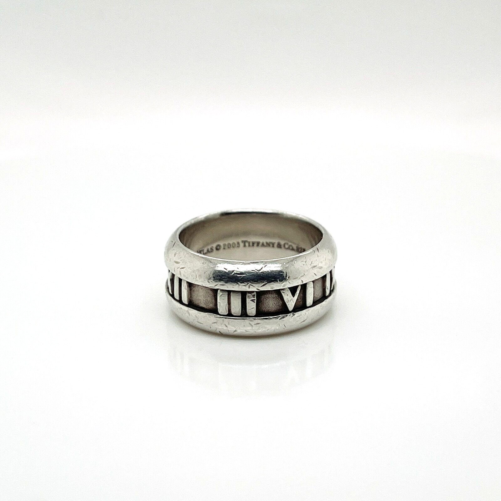 Tiffany & Co. Sterling Silver Atlas Ring - Etsy Tiffany & Co. Sterling Silver Atlas Ring - Etsy