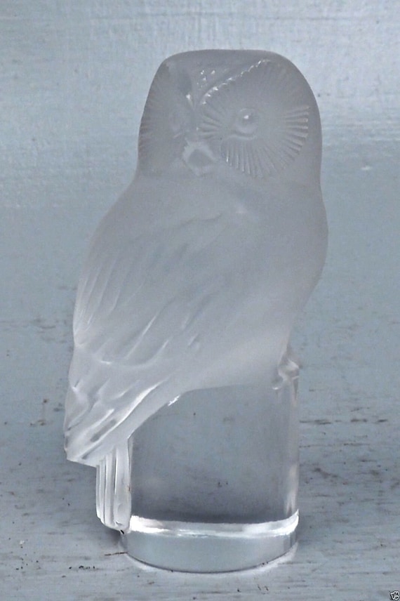 LALIQUEラリック　フロストガラス フクロウ 置物 LALIQUE ラリック フクロウ 置物 クリスタル｜Yahoo!フリマ（旧