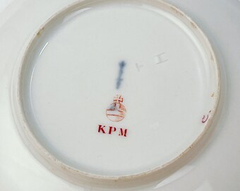 Antique KPM Berlin Porcelain Reliefzierat Demitasse Cup & Saucer