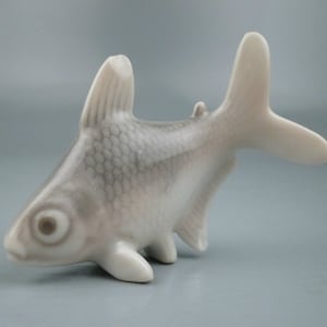 Very Rare Miniature Metzler & Ortloff Fish Figurine - German Porcelain