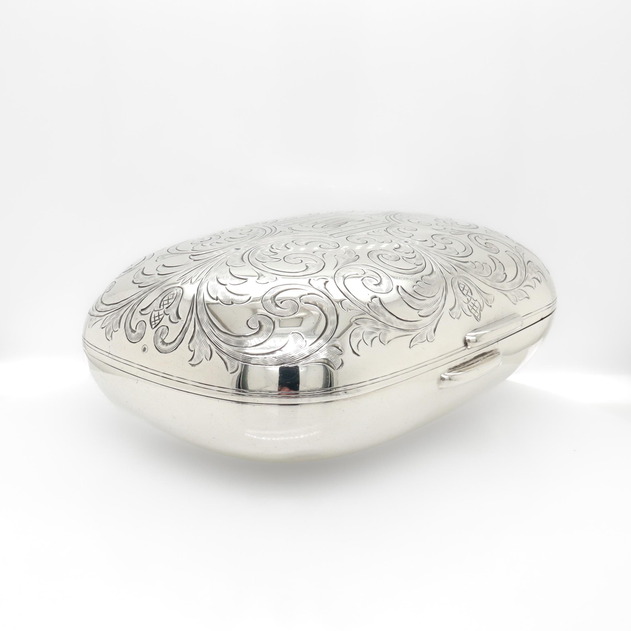 Antique Tiffany & Co. Sterling Silver Engraved and Monogrammed