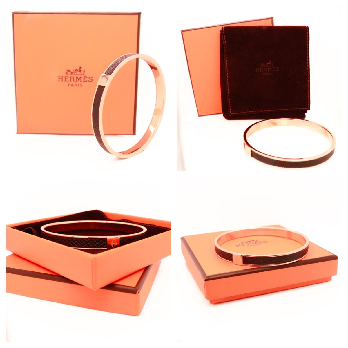アクセサリー Hermes leather bangles HERMES * Medor Green Leather Bangle Bracelet - Etsy