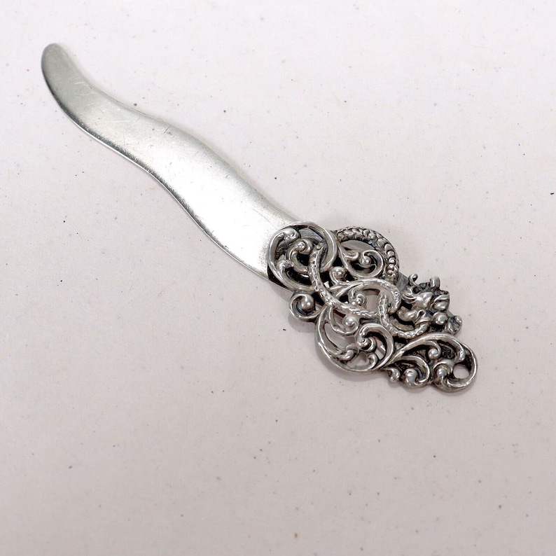 Antique Unger Bros. Art Nouveau Sterling Silver Bookmark - SL - Etsy