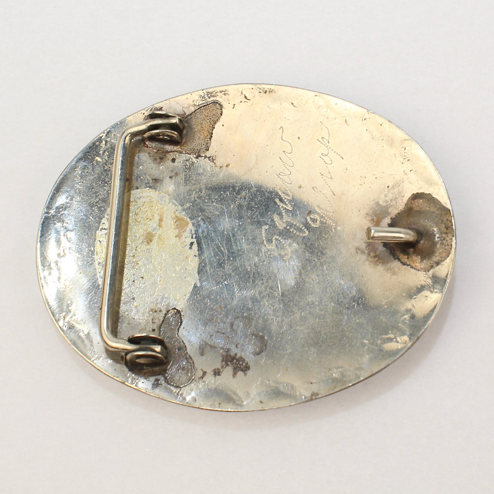 Vintage Signed Navajo Silver Belt Buckle by Squaw Wrap - Etsy