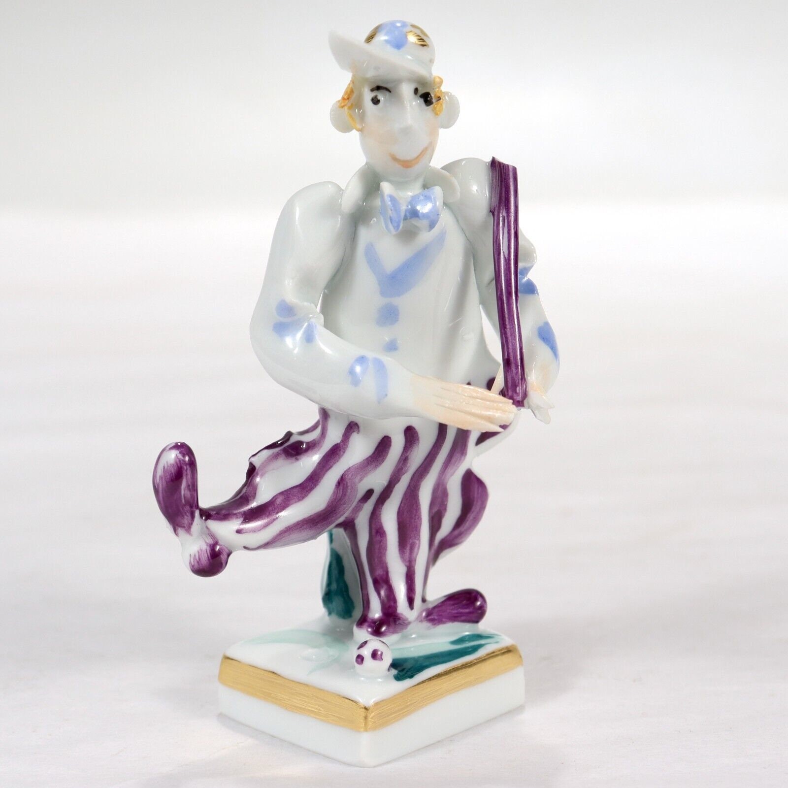 Vintage Meissen Porcelain Golfer or Golfing Figurine by Peter