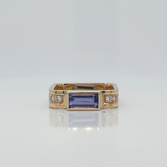 Signed Gabriel Ofiesh 14 Karat Gold & Tanzanite B… - image 3