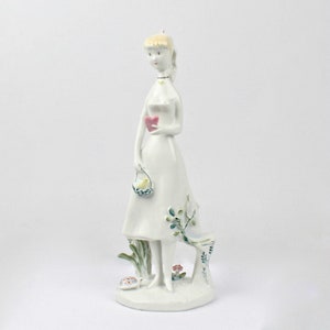 Large Modernist Rosenthal Porcelain Raymond Peynet Girl or Lovers Figurine - PC