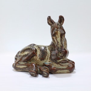 Old Royal Copenhagen Stoneware Foal / Pony Figurine by Knud Kyhn - horse PT