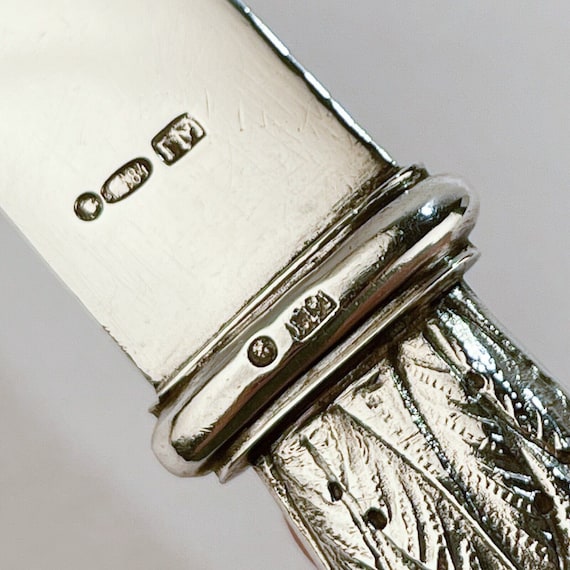 Signed Old or Antique Russian 84 Zolotnik Silver Page Cutter or
