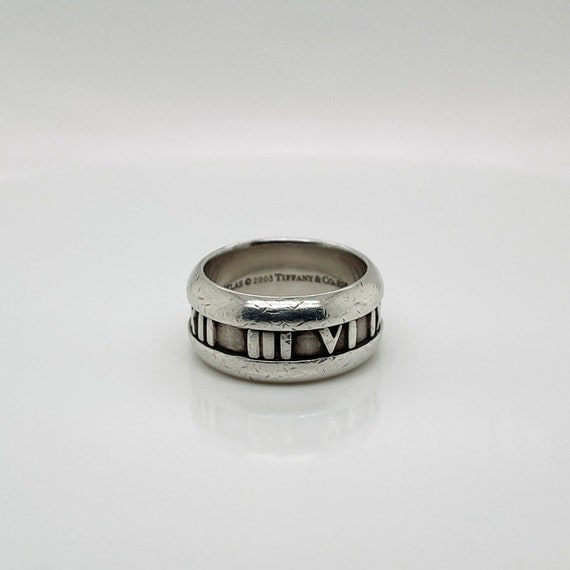 Tiffany & Co. Sterling Silver Atlas Ring - Etsy