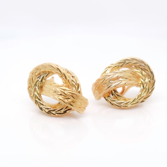 Pair of Signed Hermes 18k Gold Vendôme Earrings - Etsy