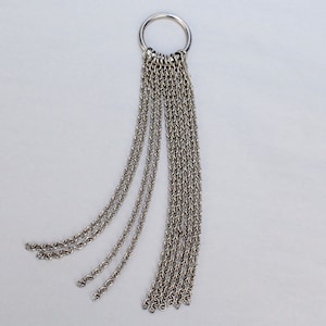 Hans Hansen Danish Modernist Sterling Silver Mesh Necklace Pendant