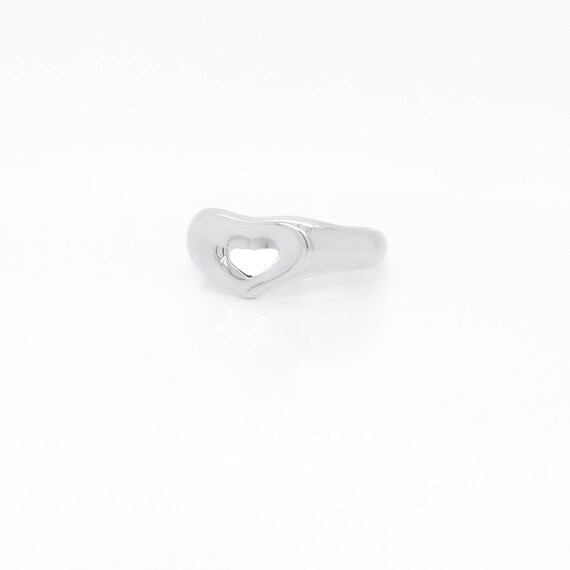 Tiffany & Co. エルサ・ペレッティ　オープンハート　シルバー　リング エルサ・ペレッティ オープン ハート リング（スモール