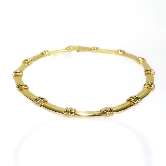 Tiffany & Co. 18K Gold Atlas Choker Necklace 1990s - image 2