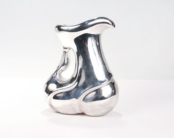 Italian Modernist Calegaro Sterling Silver Water Pitcher