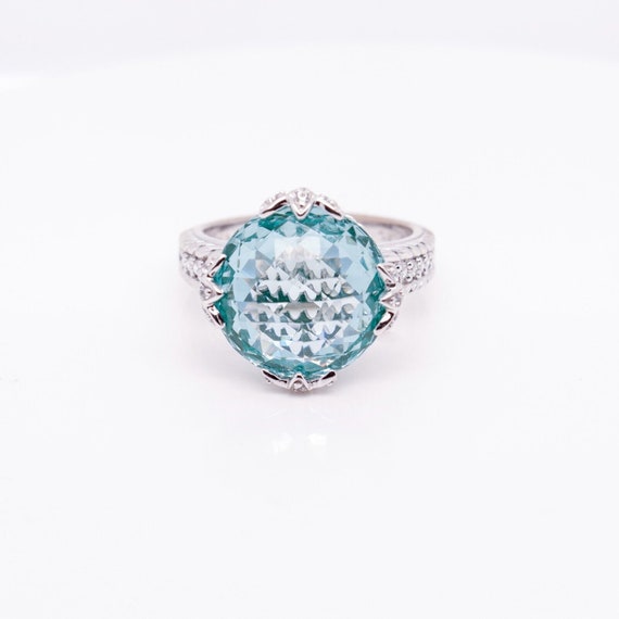 Judith Ripka Sterling Silver & Faceted Green Spinel Ring - Etsy