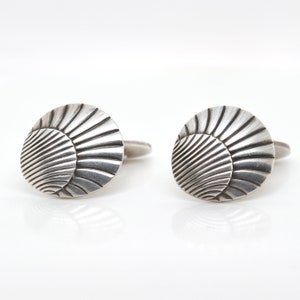 Pair of Georg Jensen Sterling Silver Sea Shell Cufflinks No. 99