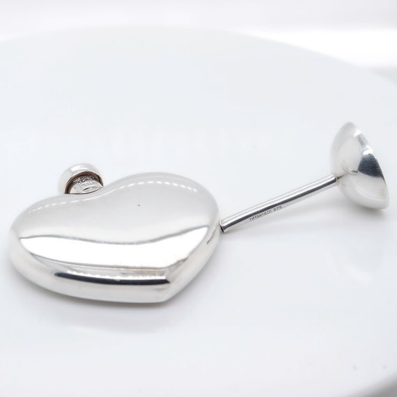 Tiffany & Co. Sterling Silver Heart Shaped Perfume Flask and
