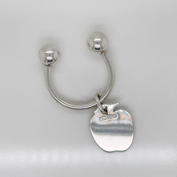 Vintage Tiffany & Co. Sterling Silver Figural Apple Key Holder or