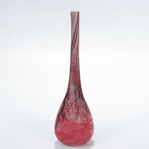 Antique Art Nouveau Daum Nancy Miniature Art Glass Soliflor Bud Vase