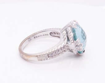 Judith Ripka Sterling Silver & Faceted Green Spinel Ring - Etsy