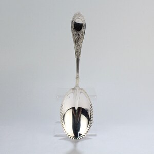 Antique Whiting Sterling Silver Arabesque Berry Spoon