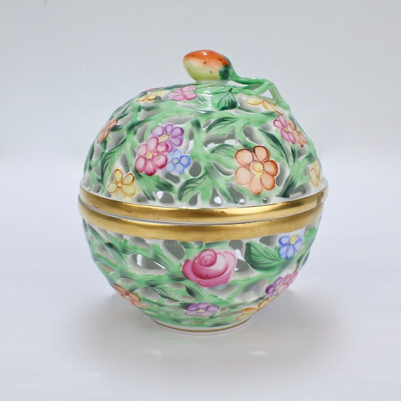 ヘレンド＿小物入れ［HEREND HVNGARY HANDPAINTED］
