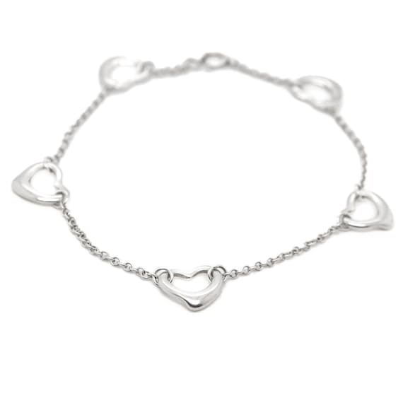 Tiffany & Co. Elsa Peretti Sterling Silver Five Open Hearts