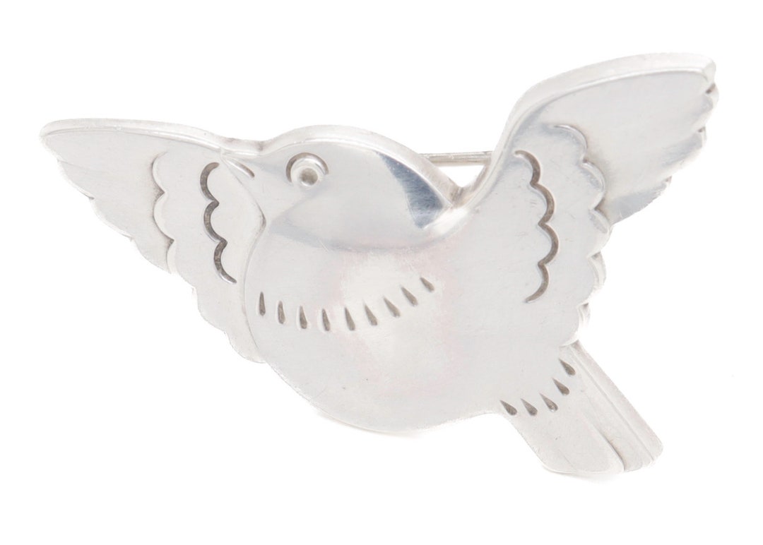 美品 ブローチ♯320 鳥 ジョージジェンセン /  GeorgJensen#320鳥モチーフブローチ