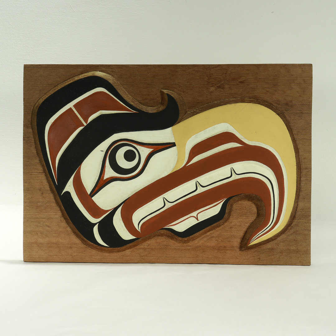 Vintage Pacific Northwest Coast Native Wooden Hawk Carving by