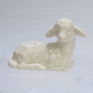 Vintage Metzler & Ortloff German Miniature Lamb Figurine